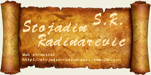 Stojadin Radinarević vizit kartica